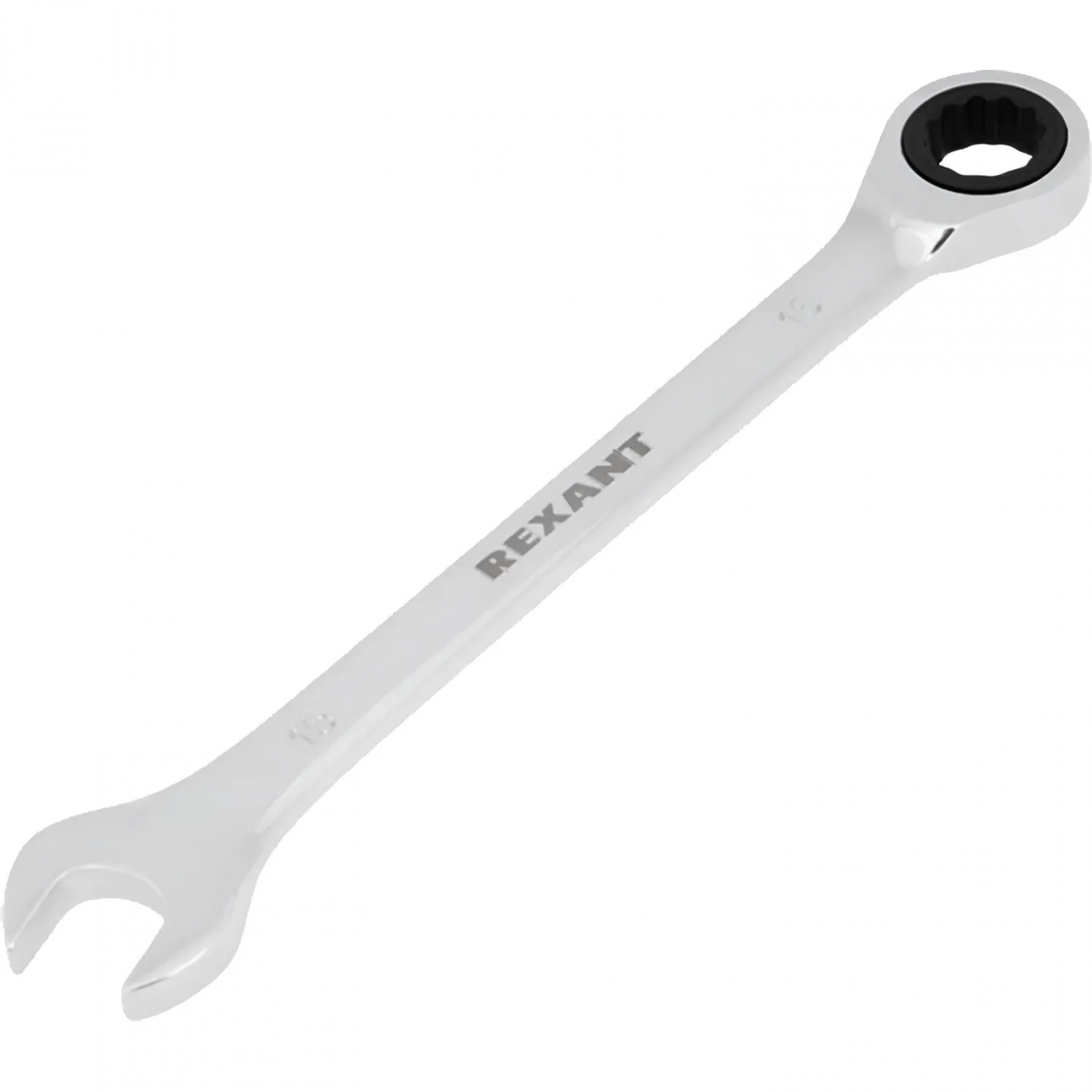 Ключ комбинированный трещоточный 15мм, CrV, зеркальн. хром REXANT 12-5810-1 2381329