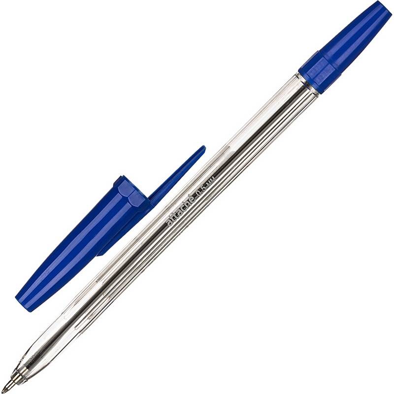 Ручка шариковая Attache Economy Elementary синяя (толщина линии 0.5 мм) 434191