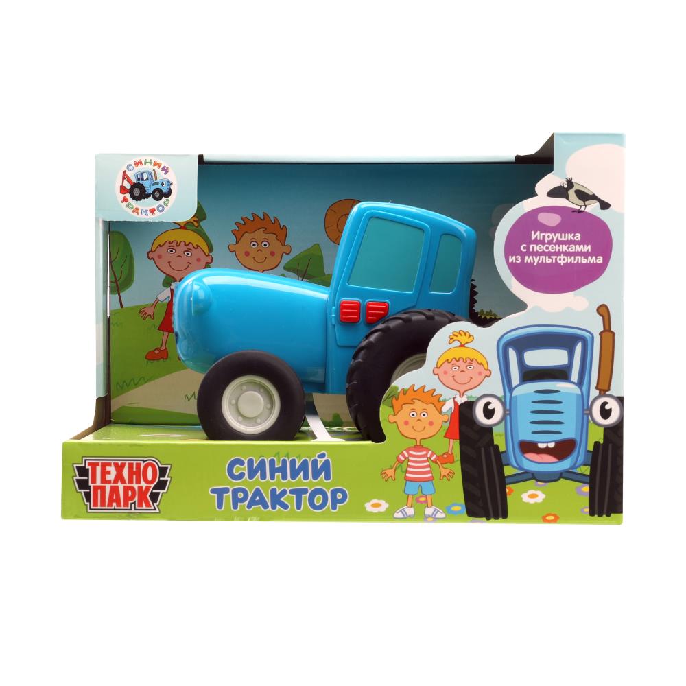 Машина свет-звук, "Синий Трактор" 15 см. синий Технопарк BLUTRA-15PL