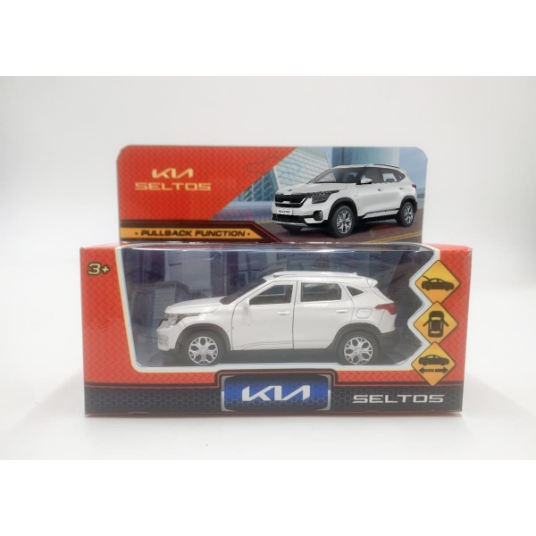 Машина металлическая Киа Селтос, 12 см. белый, Технопарк SELTOS-12-WH