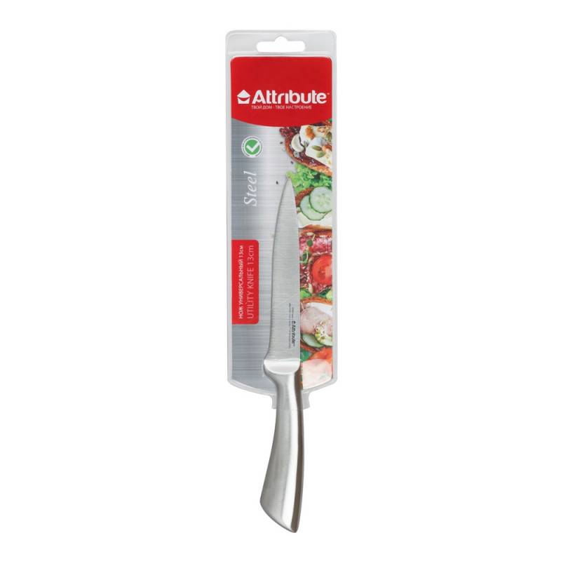 Нож кухонный Attribute Steel универсальный лезвие 13 см (AKS515) 995830