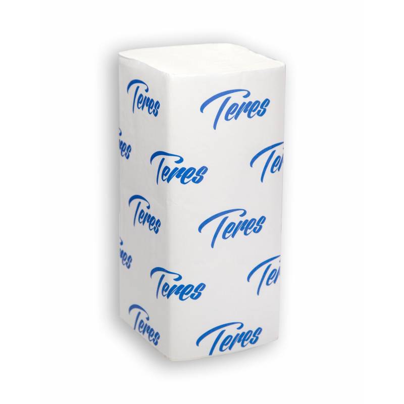 Полотенца бумажные лые Терес Стандарт V-сложения 1-слойные 20 пачек по 200 л (Т-0226) 425621