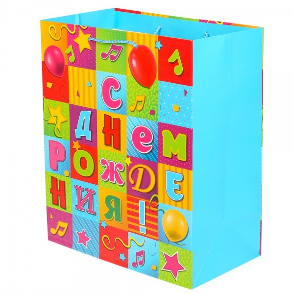 Пакет матовый L, 26х32х14 см. подарочный Чудо праздник PL-104862-HB6 (120)