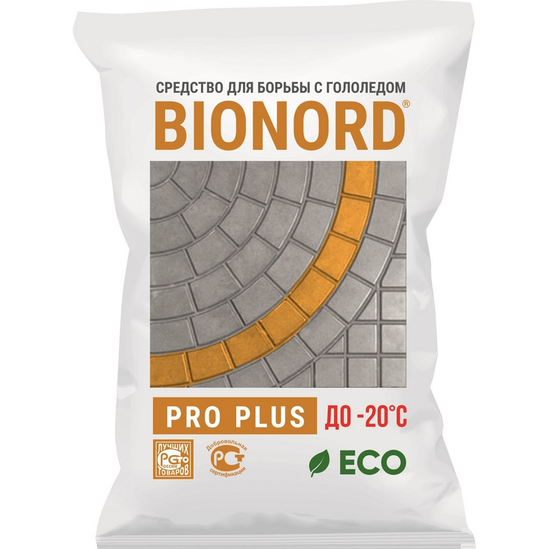 Реагент противогололедный Bionord Pro Plus до -20С 23кг 1061836