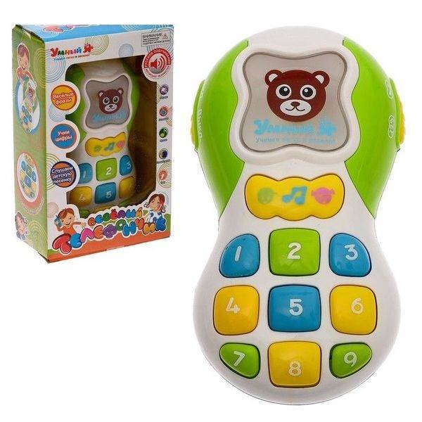 Интерактивная игрушка "Весёлый телефончик" зеленый, озвученый Shantou Gepai ZYE-E0069
