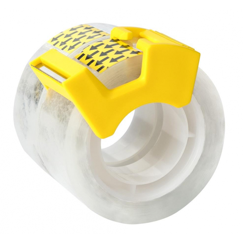 Клейкая лента канцелярская пласт,одност,прозр,18 мм x 18.3 м,2 шт Deli 1408097