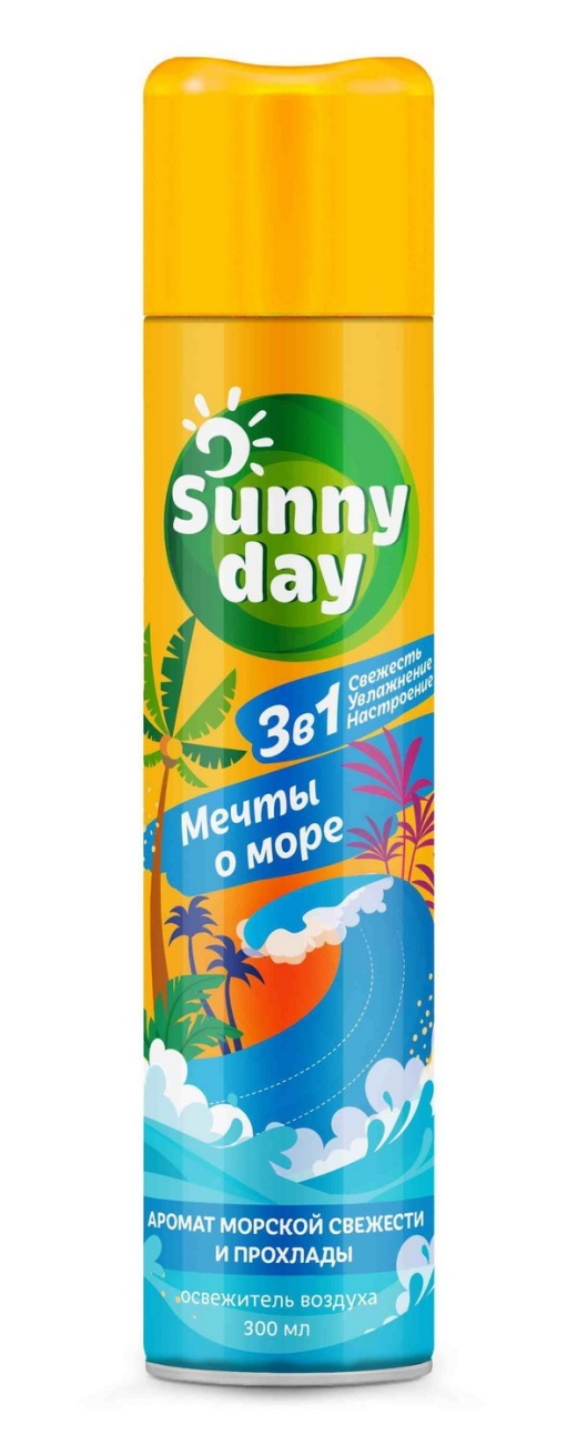 Освежитель воздуха Sunny Day Мечты О Море 300 см3 без ТУ 4600104025488