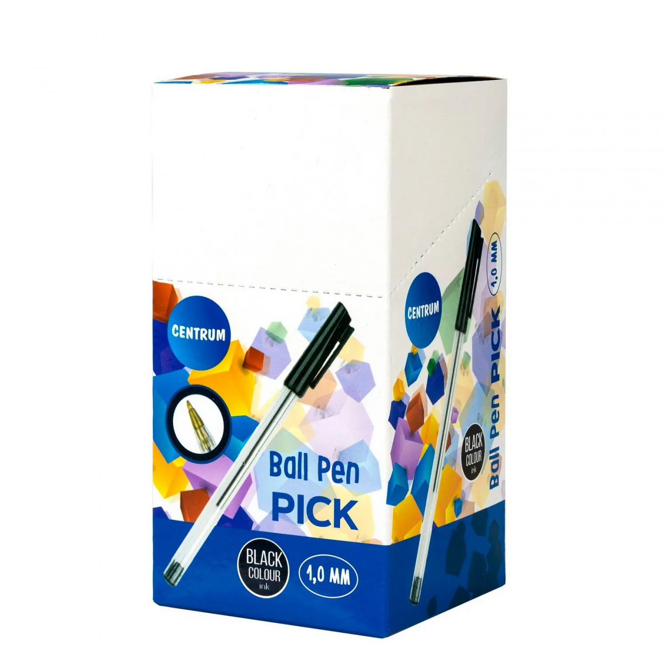 CENTRUM Ручка шариковая PICK с колпачком 1.00мм красная 80318