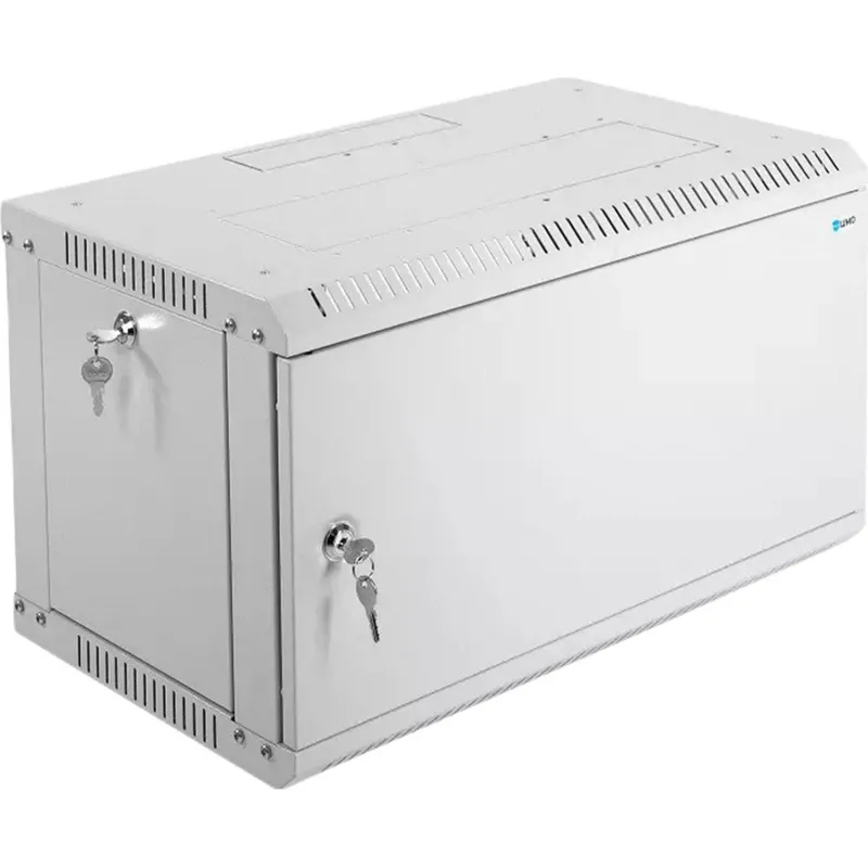 Шкаф настенный телеком. ЦМО разб. 6U (600х350) дверь металл (ШРН-Э-6.350.1) 1988517