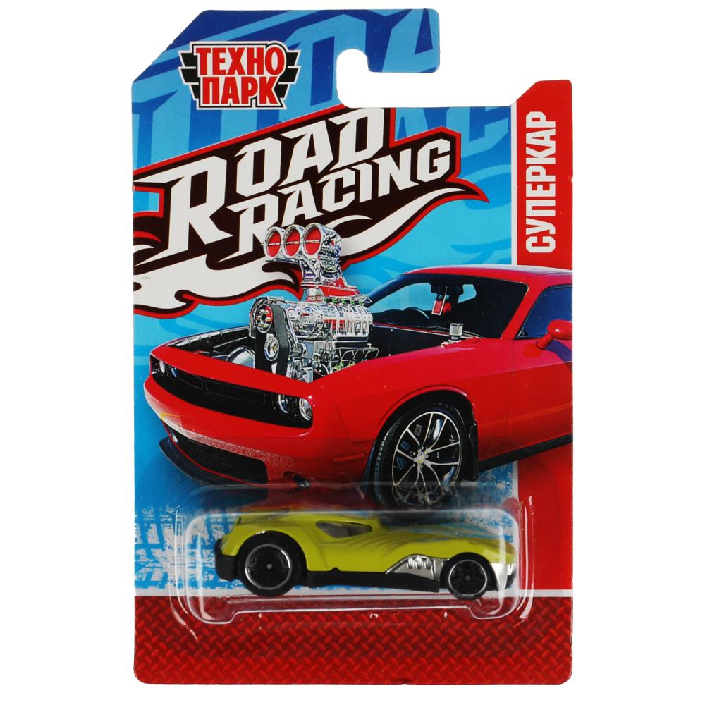 Машина металлическая Роад Рейсинг Суперкар, 7,5 см. (в асс) Технопарк RR-7-0009-R