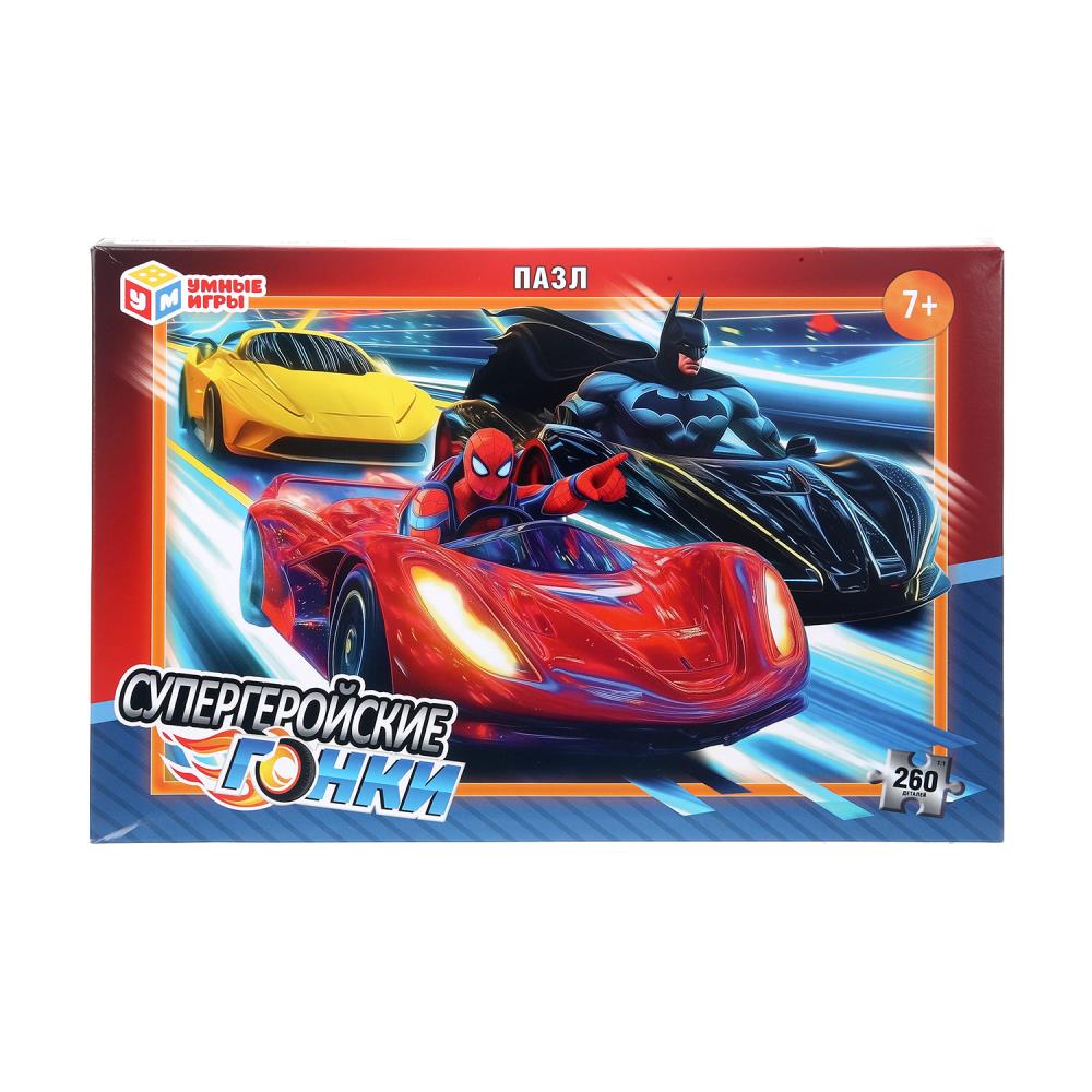 Пазлы детские 260 деталей "Супергеройские гонки" УМка 4630395034159