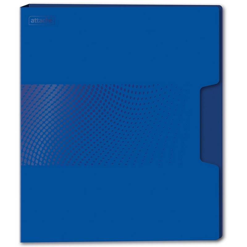 Папка с зажимом Attache Digital А4+ 0.45 мм синяя (до 120 листов) 1043252
