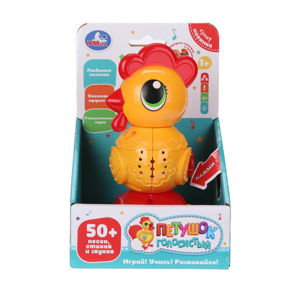 Фигурка петушок: 50+ песен, стихов и звуков УМка HT1046-R-WOD