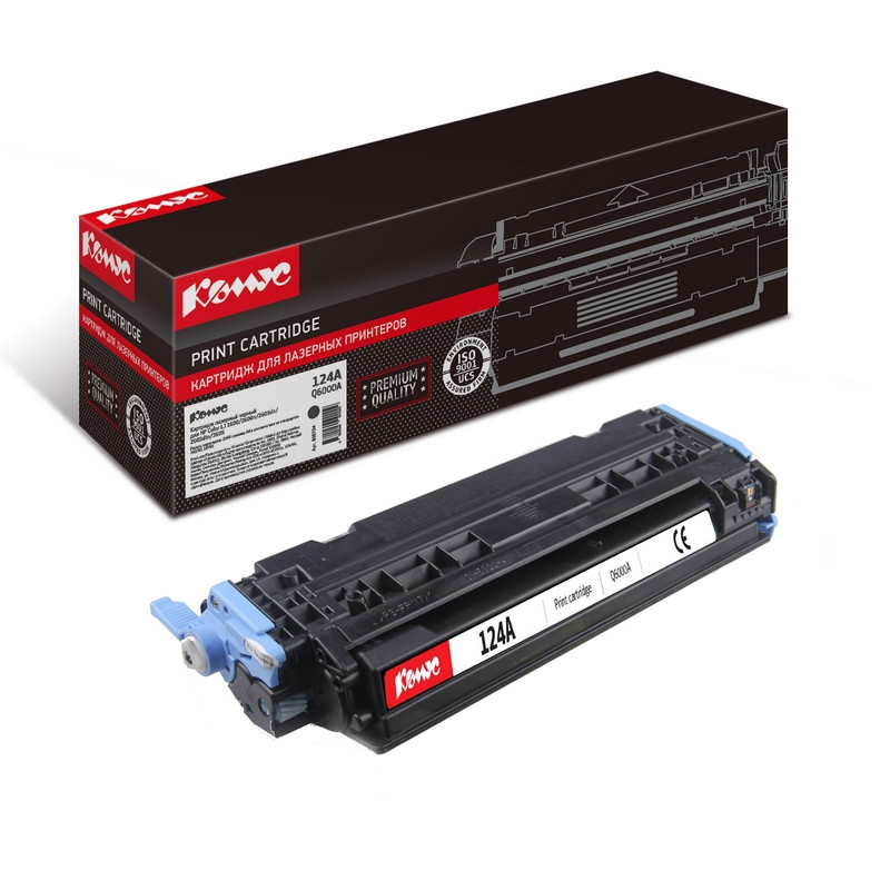 Картридж лазерный Комус 124A Q6000A чер. для HPCM1015mfp/CM1017mfp 855794