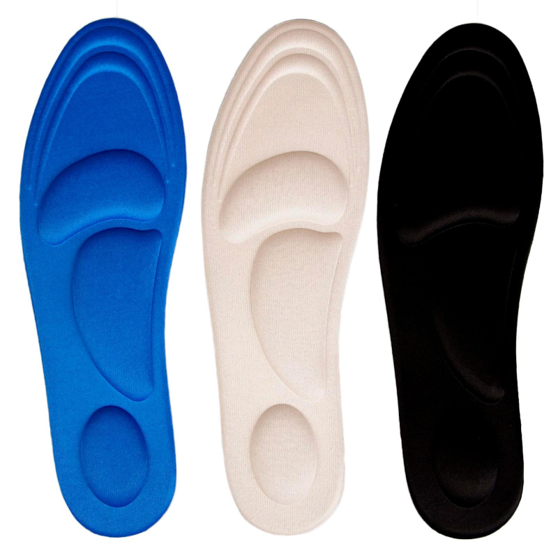 Стельки для обуви,универ.амортизир, 40-46 р-р, пара, цвет МИКС,1381715 ONLITOP 1385615