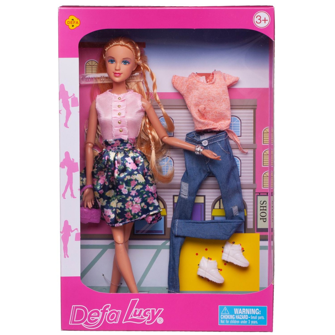 Кукла Defa Lucy Городская модница в блузе и юбке с доп. комплектом одежды 29 см 8383d/юбка
