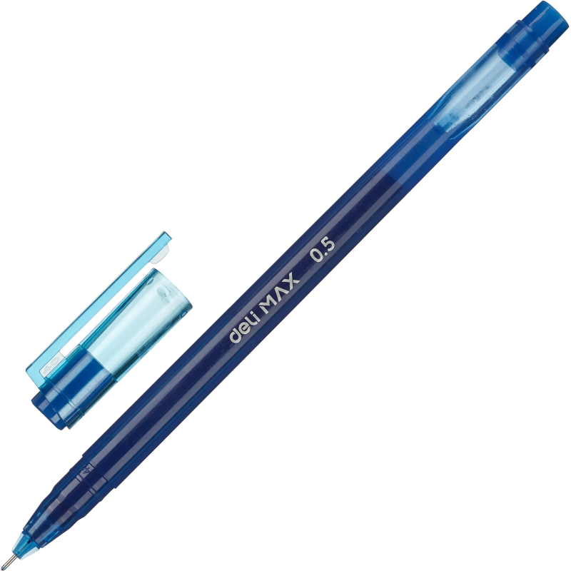 Ручка гелевая неавтомат. Deli шарик 0,5мм линия 0,3мм синяя EG62-BL 1744269