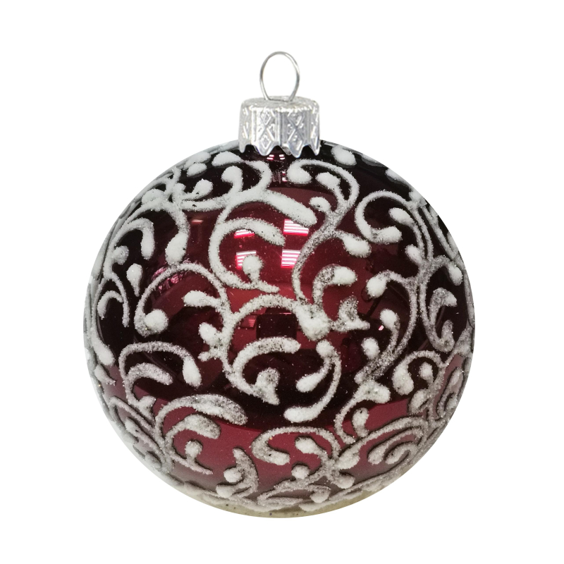 Шар Вьюнок-веточка морозная, 65 мм., в подарочной упаковке КУ-65-18470 Коломеев 1654170