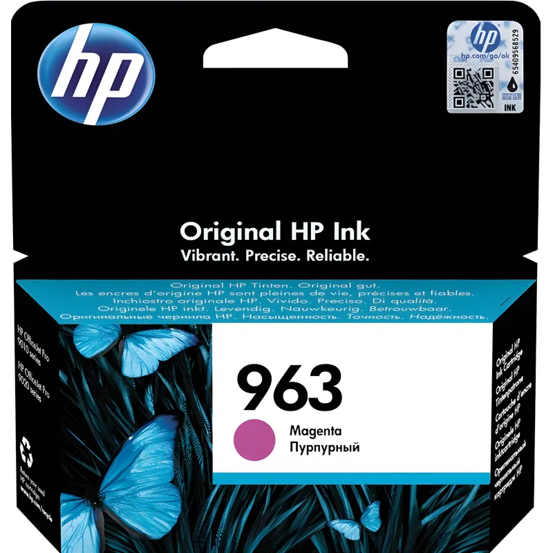 Картридж струйный HP 963 3JA24AE пурп. для OJ Pro 9010/9020 1062039