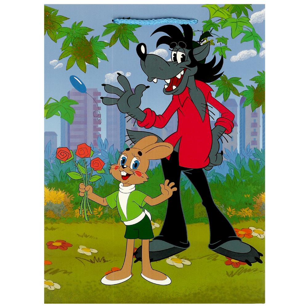 Пакет Союзмультфильм подарочный матовый ML, 22х31х10 см. Чудо праздник PML-109918-NP