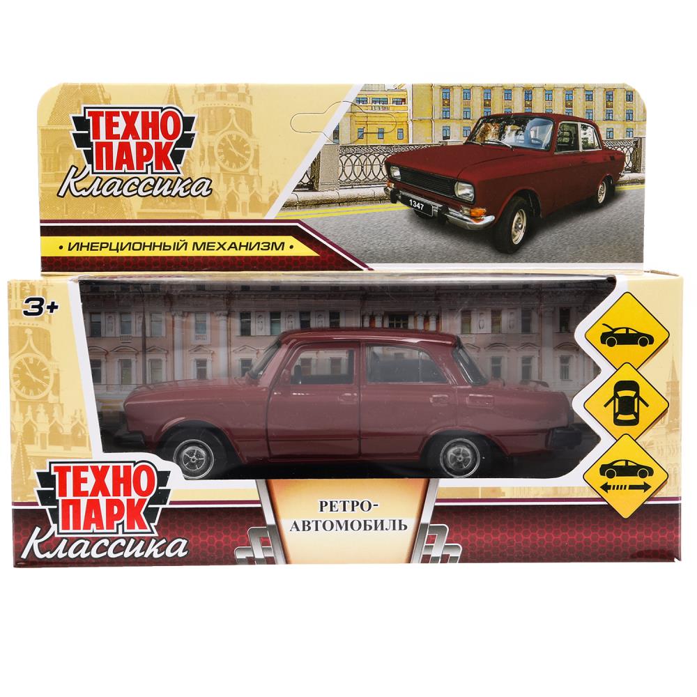 Машина металлическая "Ретро-модель" 12,5 см. вишневый, Технопарк AZLK2140M-12-CRY (72)