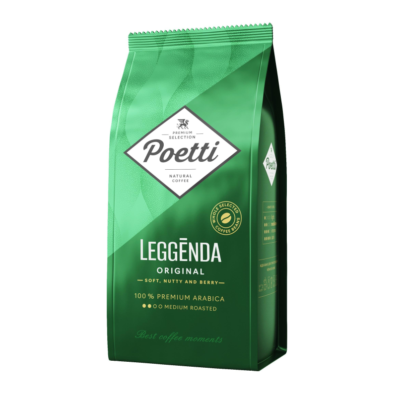 Кофе Poetti Leggenda Original в зернах, 1кг 1642490