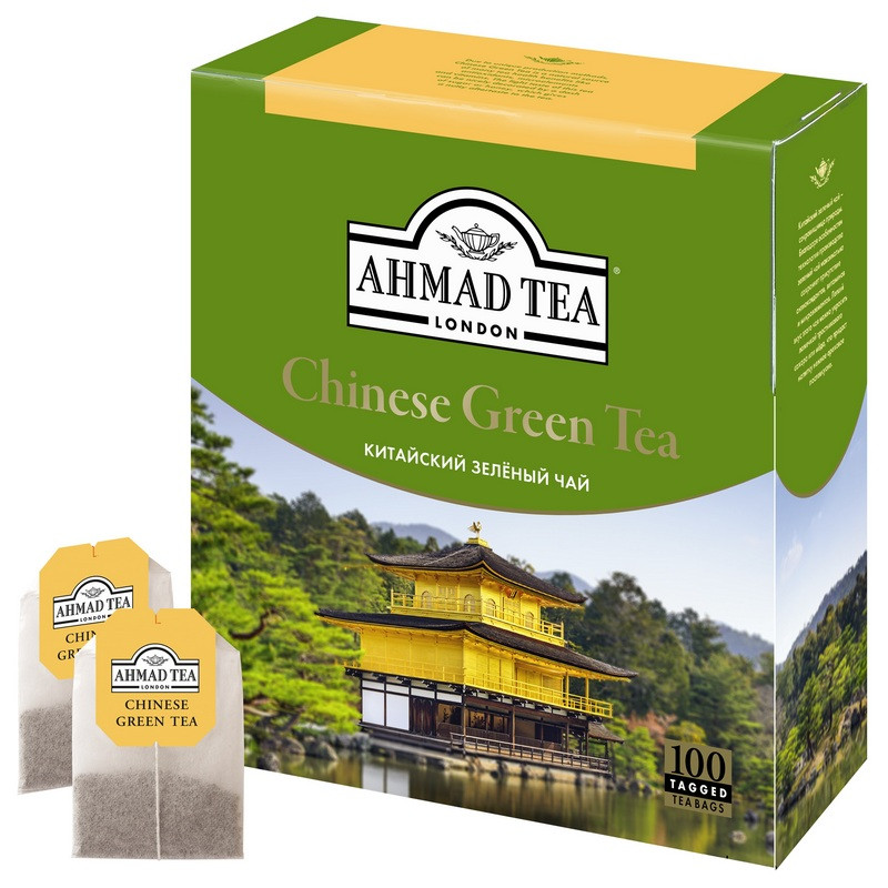 Чай Ahmad Tea Китайский зеленый, 100пак/уп. 1666-08 870767