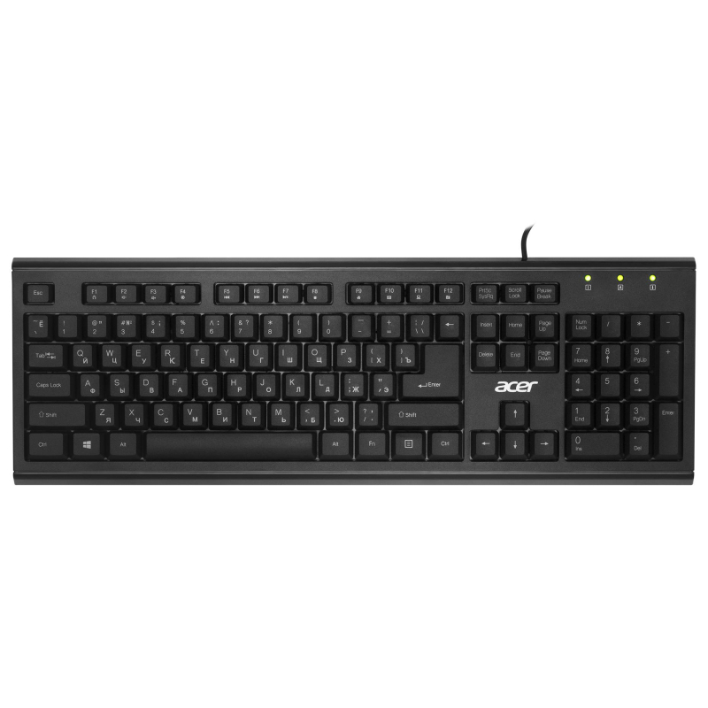 Клавиатура Acer OKW120 black USB(ZL.KBDEE.006) 1604534