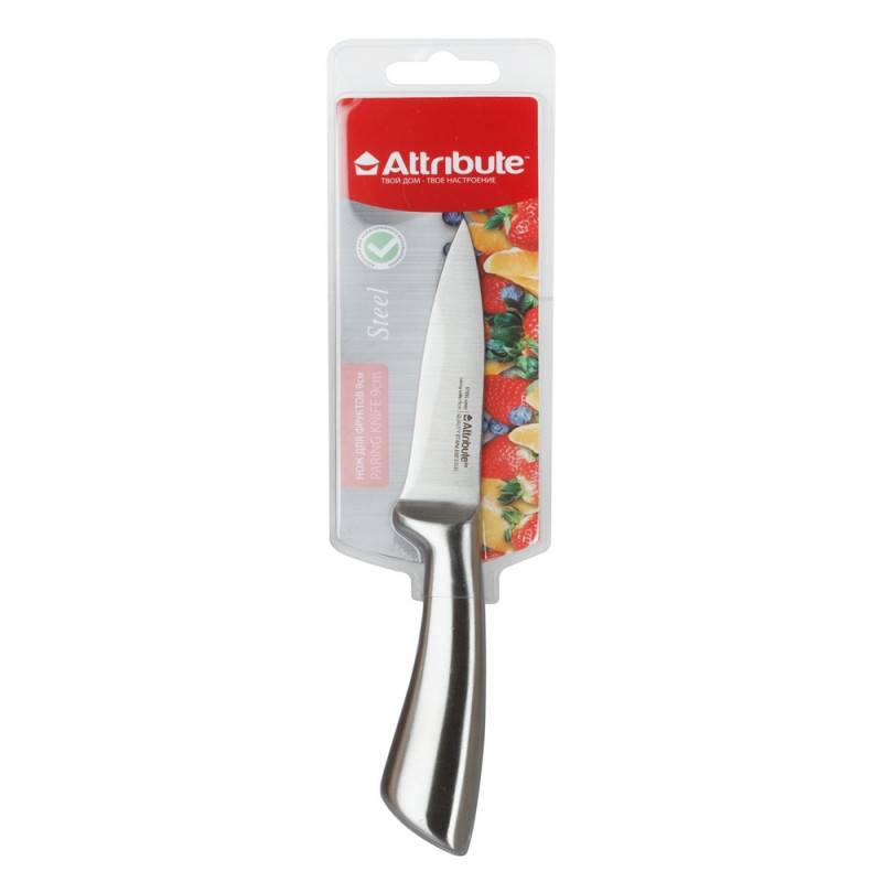 Нож кухонный Attribute Steel для фруктов лезвие 9 см (AKS504) 995829