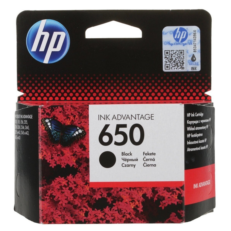 Картридж струйный HP 650 CZ101 чер. для DJ Ink Advantage 2515/3515 267180 CZ101AE