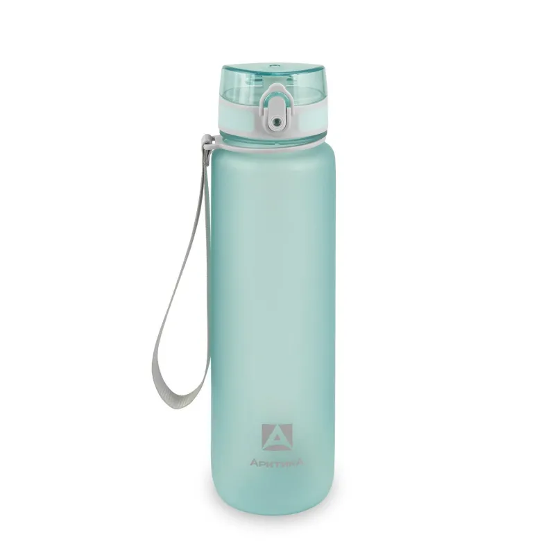 Бутылка для воды тритановая 1000 мл,голубая матовая,с ситечком,720-1000-CNM Арктика 1981171