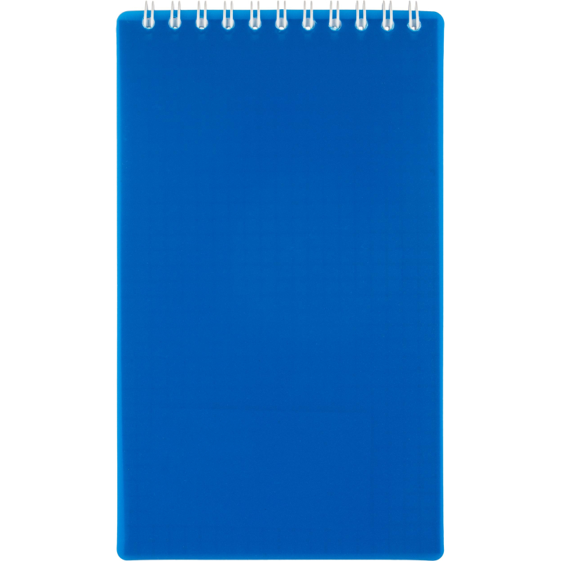 Блокнот 100х170 л. Attache Economy, мет.гребень,пласт.обл,синий,клетка 1629484