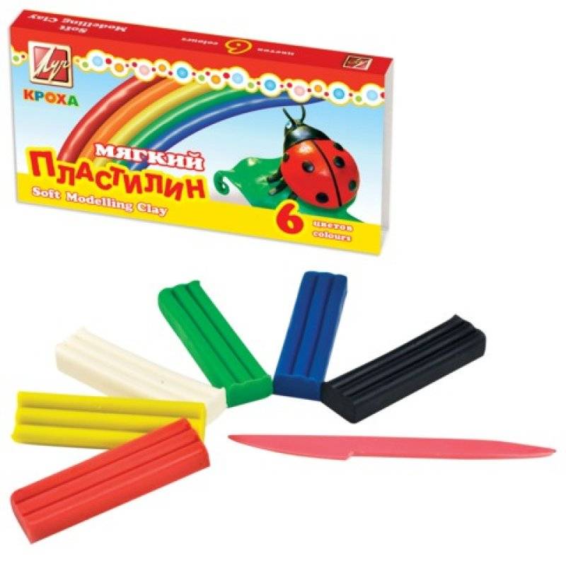 Пластилин мягкий "Кроха" 6 цветов ЛУЧ 12С863-08