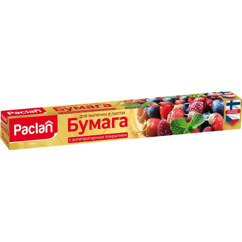 Бумага для выпечки в листах PACLAN 36смх42см (белая) 12л/уп 2177559 400310