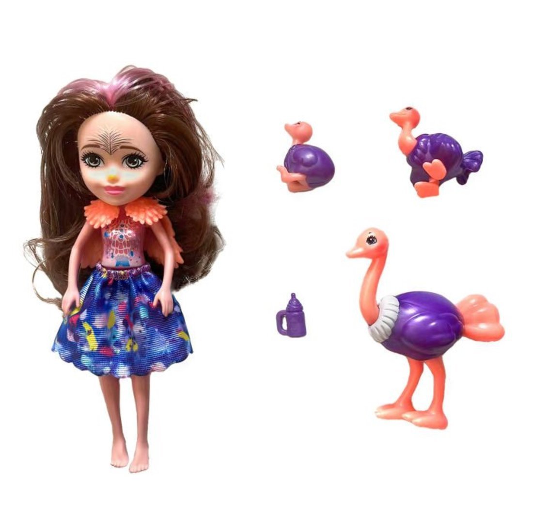 Кукла, Лесные Феи со страусом 16 см 1Toy Т24023