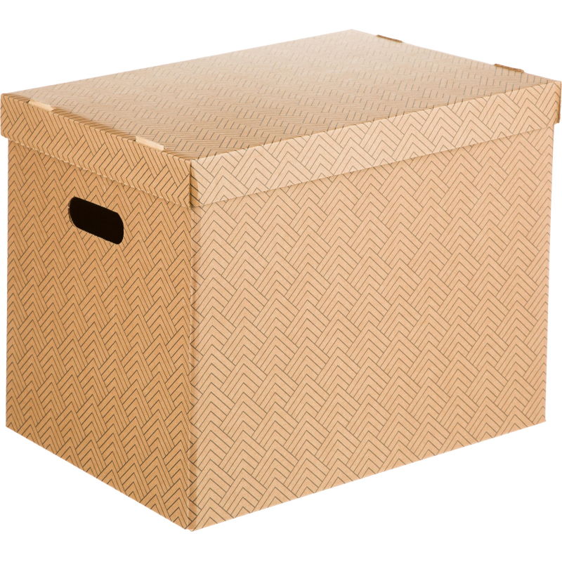 Короб для хранения Attache Графит 390х320х290 усилен.дно ККД-1,бурый,3шт/уп 1824724