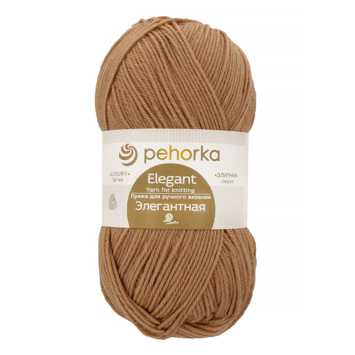 Пряжа ПЕХОРКА Элегантная 250м/100г цвет 270-Мокрый песок 2123002700