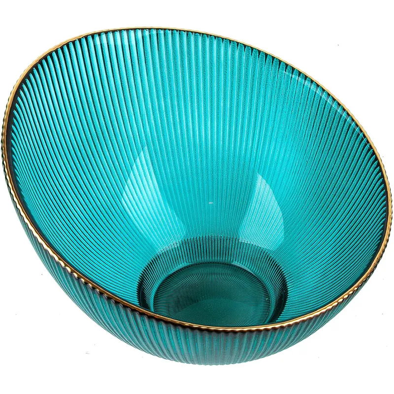 Салатник Frost stripe (зелен)d=17,2см h=12,5см v=650мл(стекло)9950317-4 Nouvelle Home 2063081
