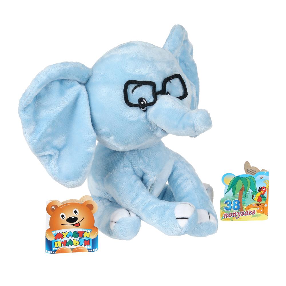 Игрушка мягкая "38 попугаев" Слоненок, 20 см. звук Мульти-пульти V39388-20-WOD