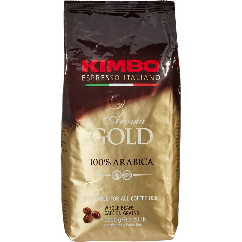 Кофе Kimbo Aroma Gold 100% арабика в зернах, 1кг 873713