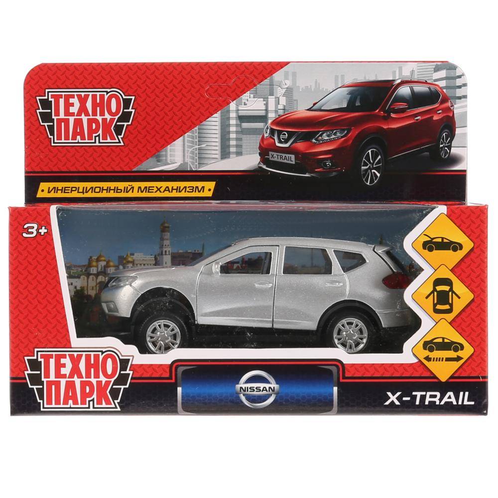 Машина металл "Nissan X-Trail" 12 см. открываются двери, инерционная Технопарк X-TRAIL-SL