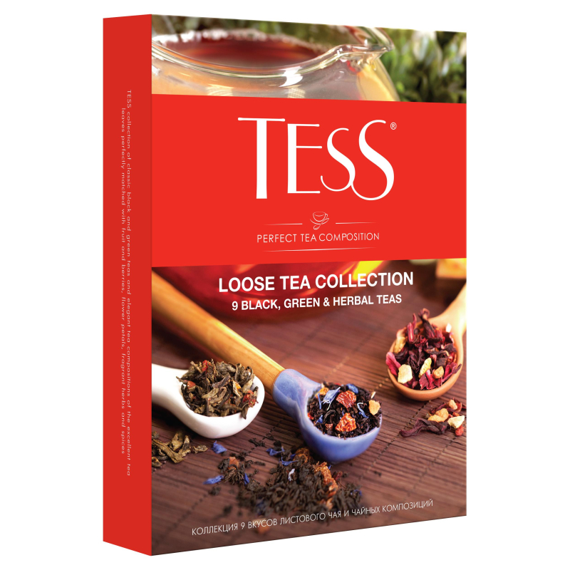 Чай Tess коллекция превосходного чая 9 видов листовой, 350г 1183-12 1253272