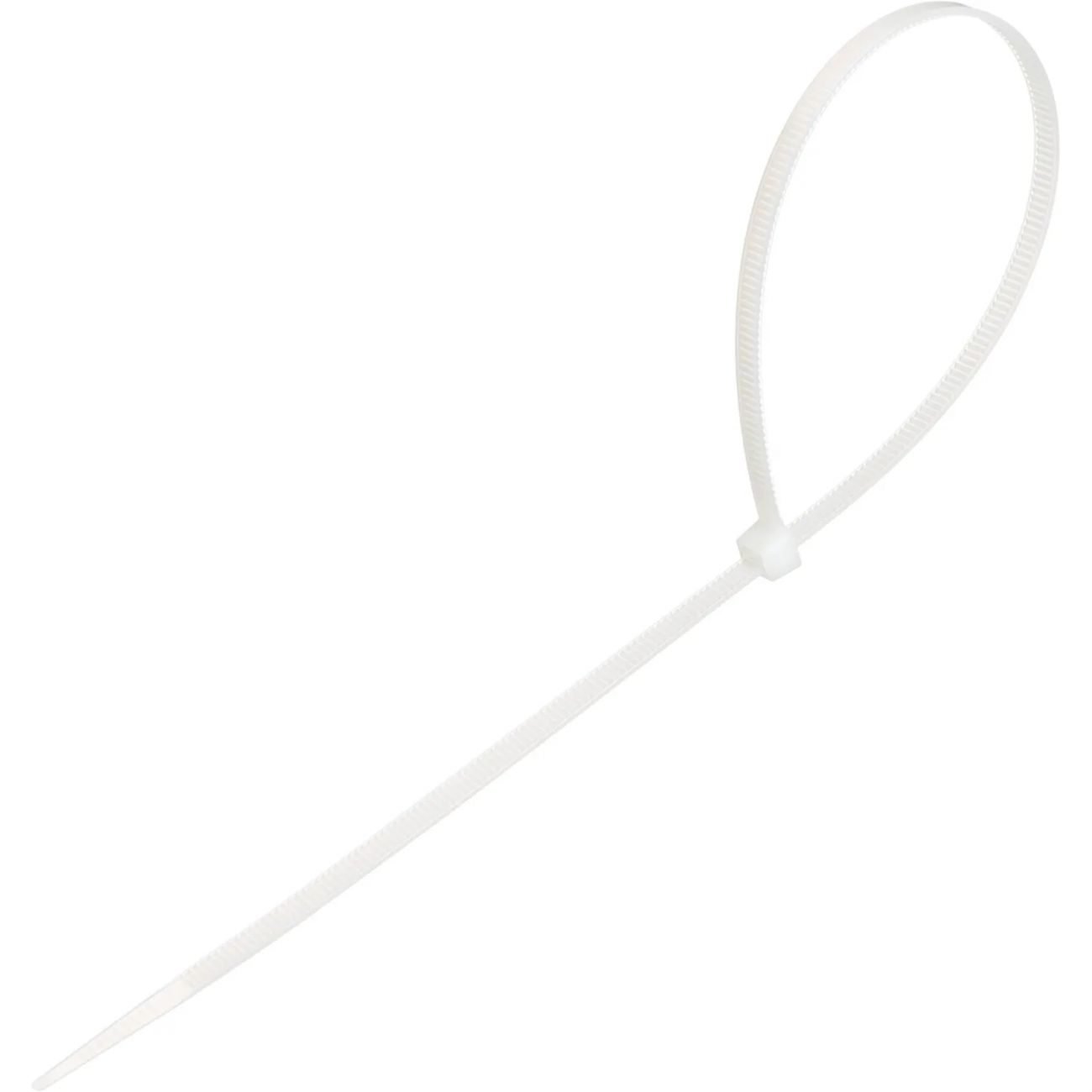 Стяжка (хомут) 350 мм x 4,8 мм,Bigtech BT-CT-350-48-W,нейлон,бел,100 шт/уп 2157529