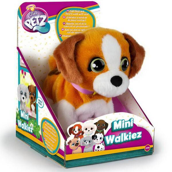 Щенок Mini Walkiez Beagle интерактивный, ходячий, со звуковыми эффектами Club Petz IMC Toys 99852