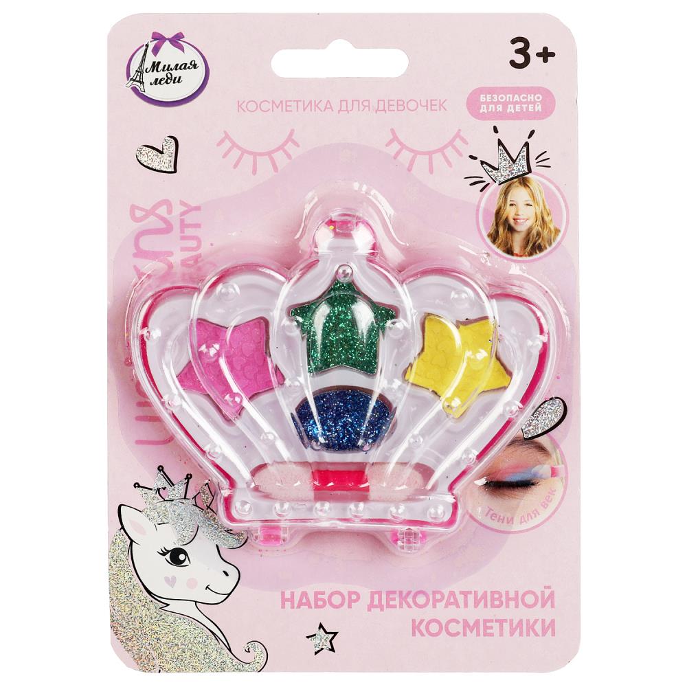 Тени для век с блестками, тени для век (Косметика для девочек) МИЛАЯ ЛЕДИ 70522B2-UNI-ML