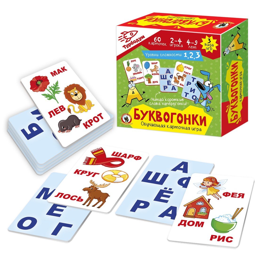 Игра карточная Буквогонки Русский Стиль 04733