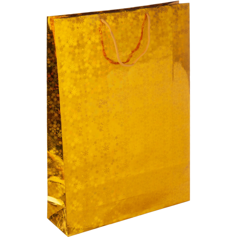 Пакет подарочный голография, золотой, 32х45х10см, GBZ092 gold 1758581