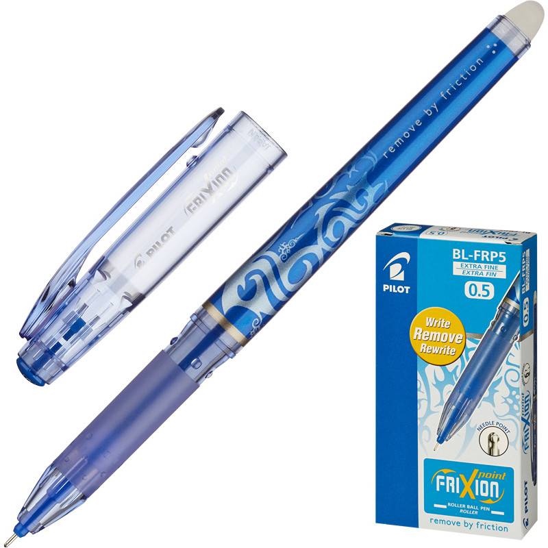 Ручка гелевая со стираемыми чернилами Pilot Frixion Рoint синяя (линия 0,25 мм) BL-FRP-5-L 207983