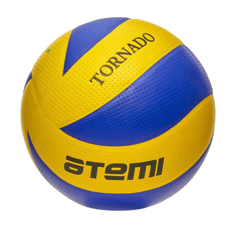 Мяч волейбольный Atemi TORNADO, синтетическая кожа PVC,желт-син,00000098124 1872096