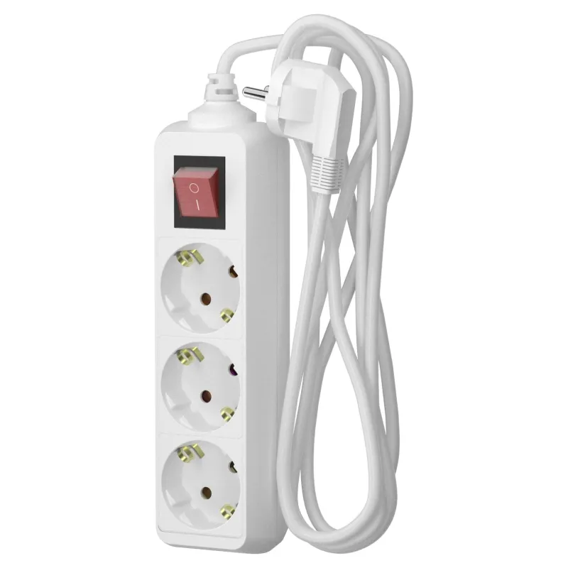 Удлинитель сетевой ФОТОН 16-33ЕS, 3м, 3 р, 16А, с выкл. с заземл. Белый 1907219 24752